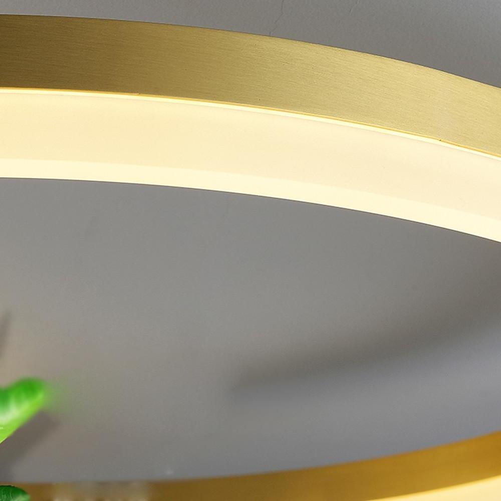 Overlapping Circles Flush Mount Ceiling Light Metal LED