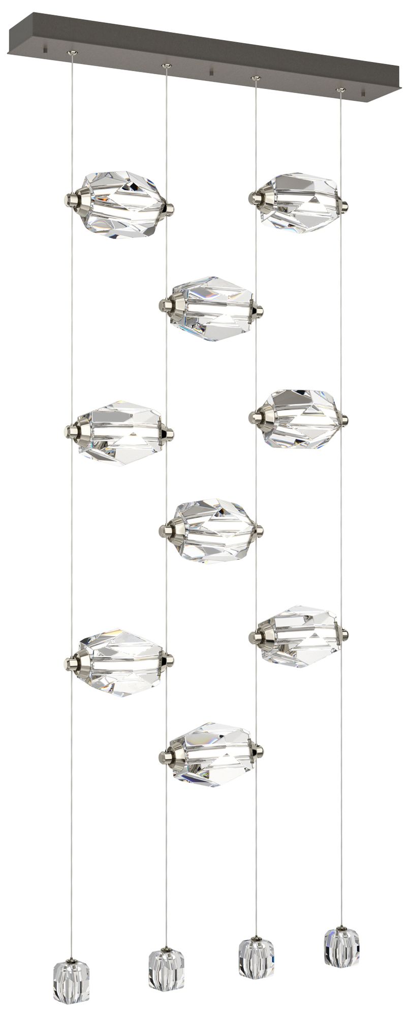 Gatsby 9-Light Crystal Dark Smoke Chandelier