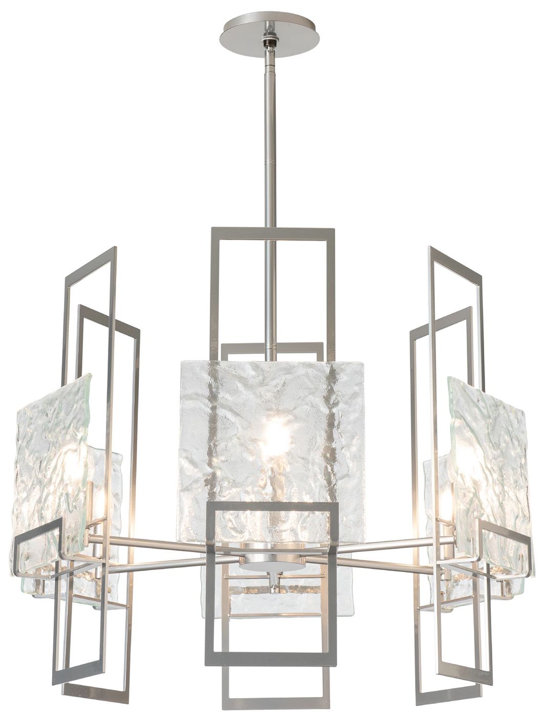 Geo 6-Light Sterling Chandelier