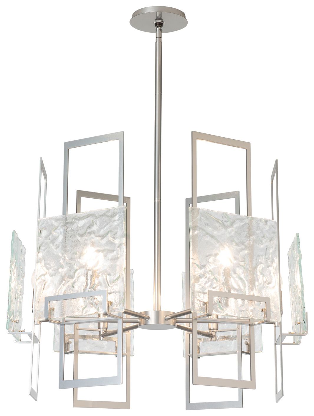 Geo 6-Light Sterling Chandelier