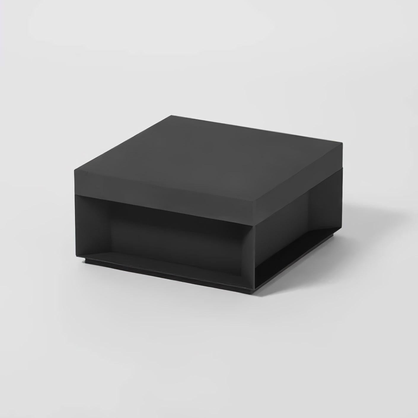 Geometric Black Outdoor Post Lantern