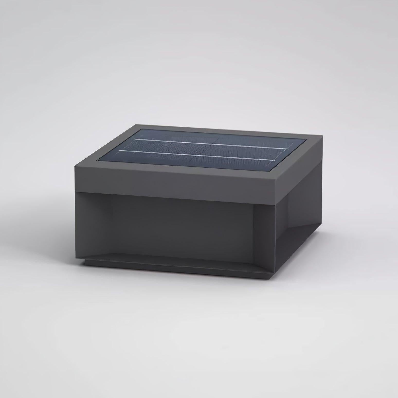 Geometric Black Outdoor Post Lantern