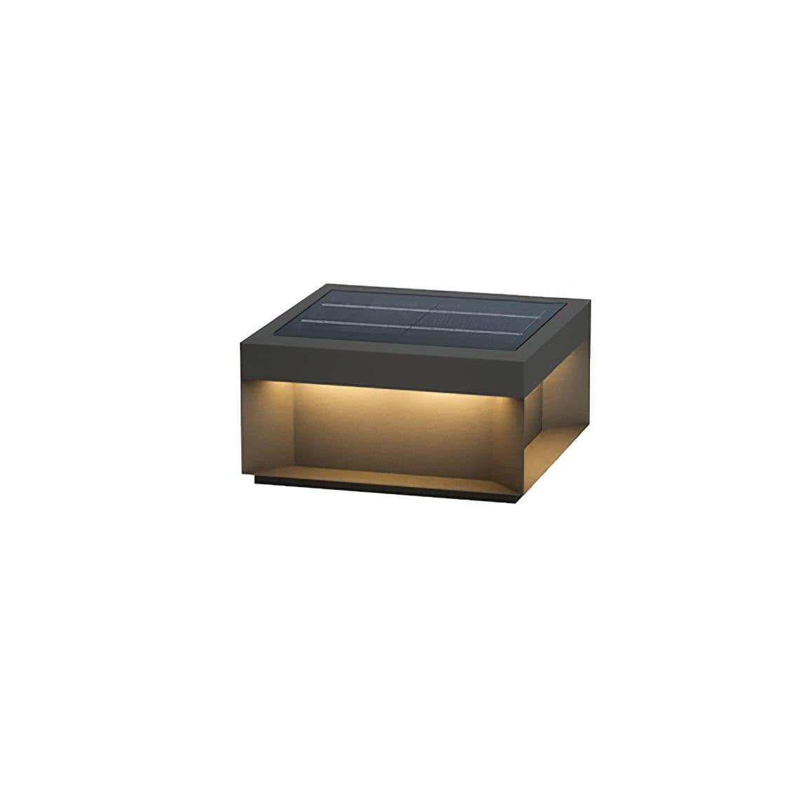 Geometric Black Outdoor Post Lantern