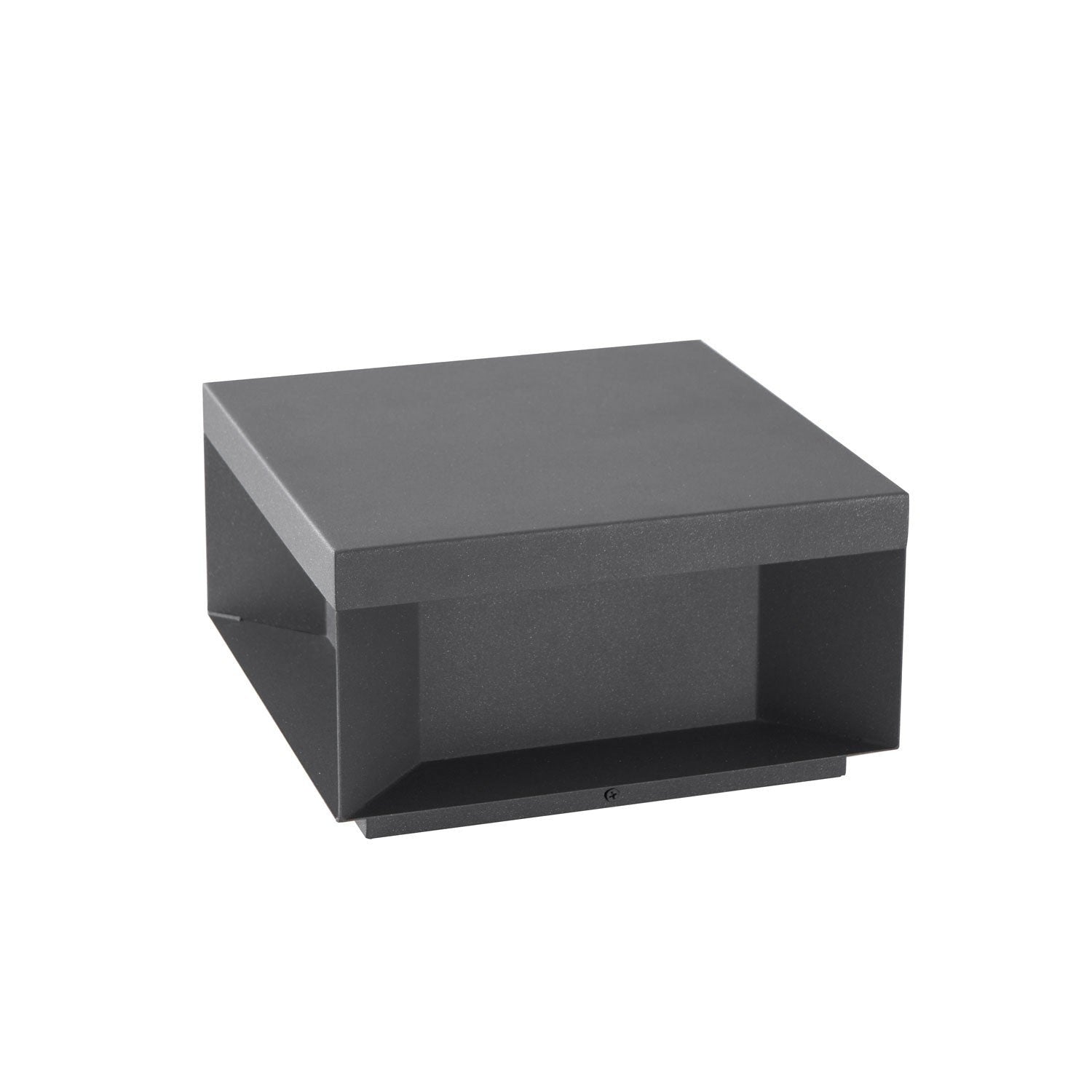 Geometric Black Outdoor Post Lantern