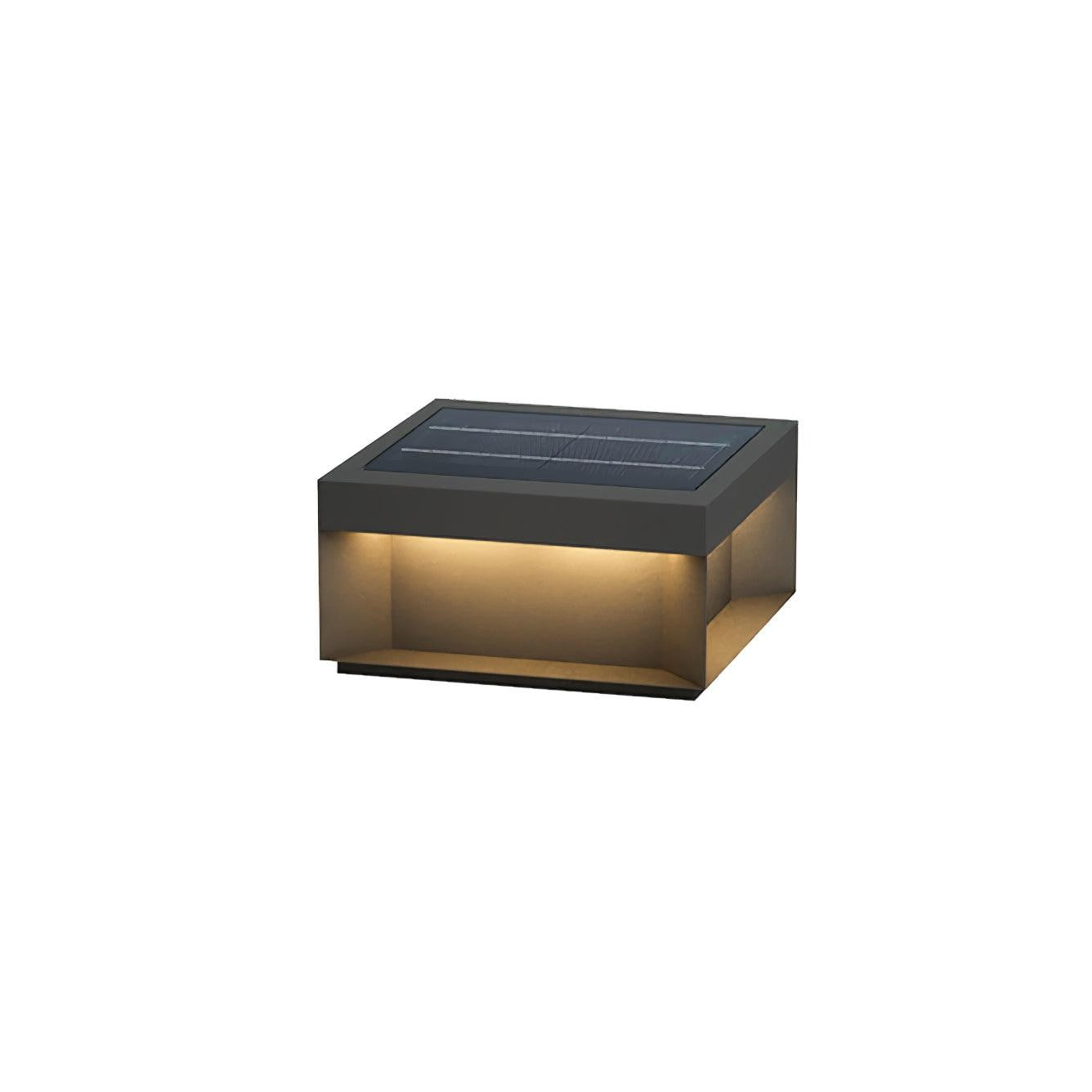 Geometric Black Outdoor Post Lantern
