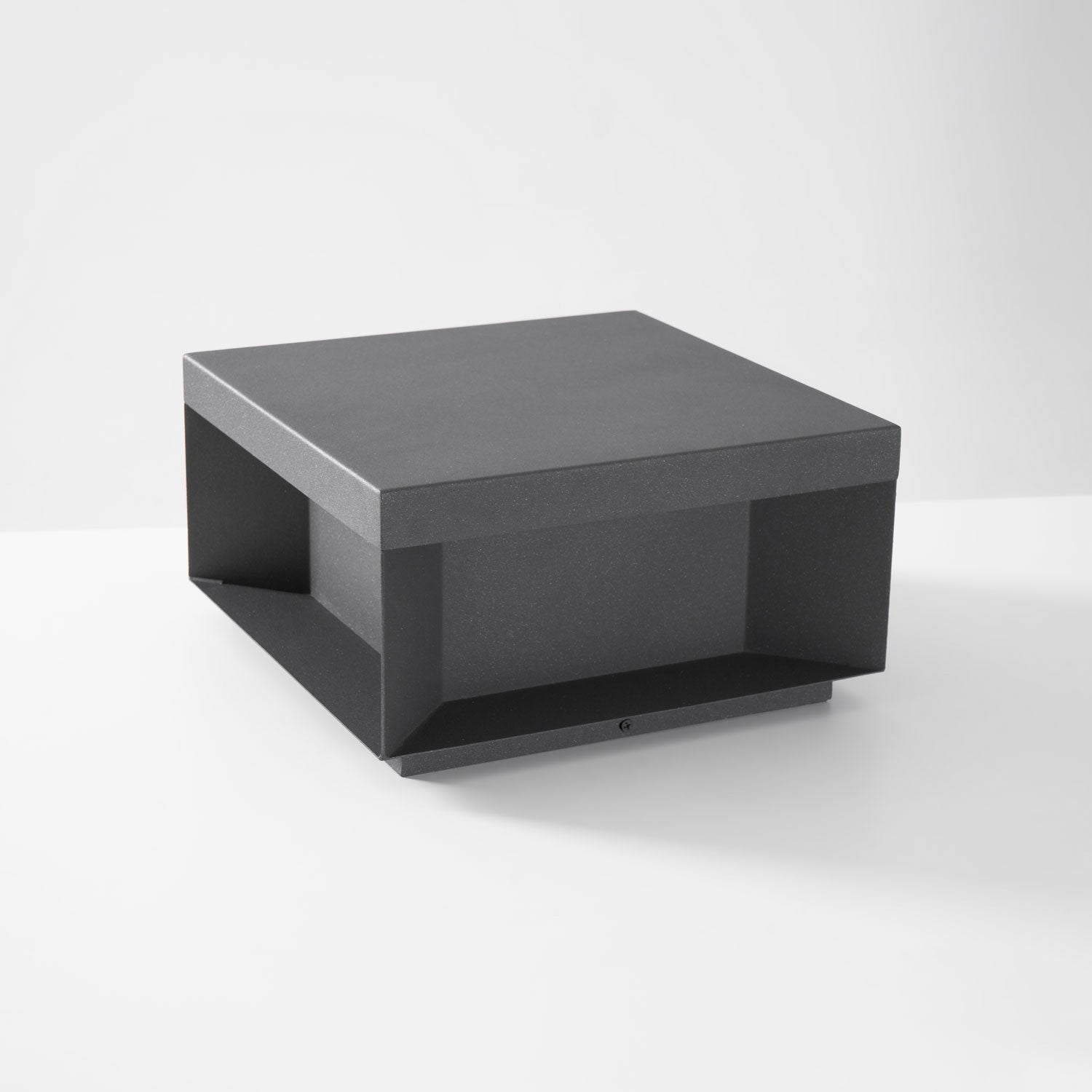 Geometric Black Outdoor Post Lantern