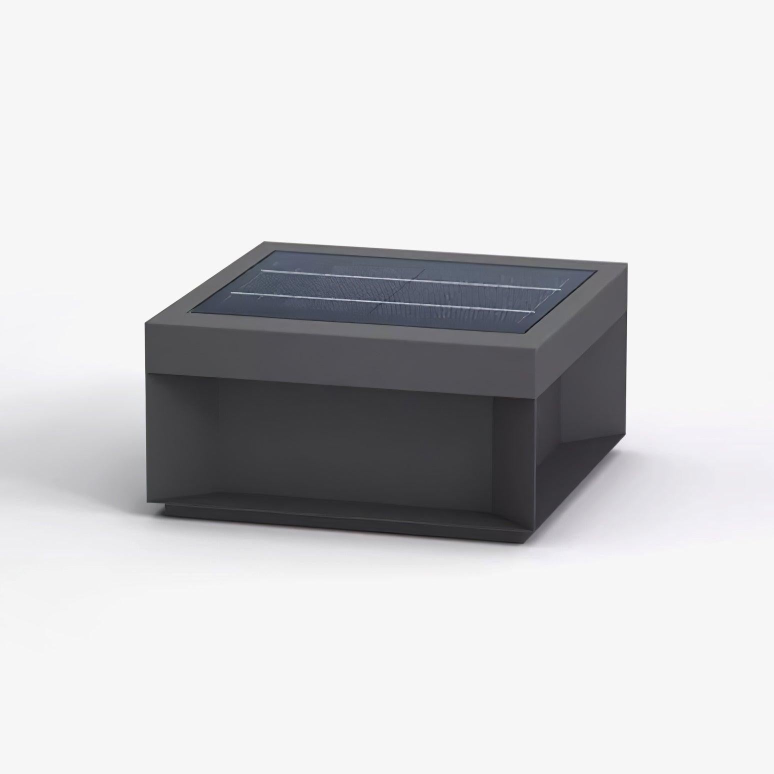 Geometric Black Outdoor Post Lantern