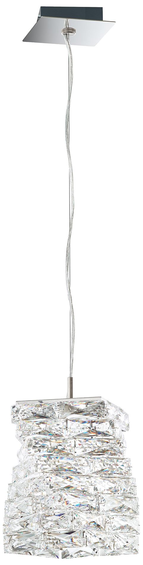 Glissando 11.5"H X 1-Light Crystal Chandelier