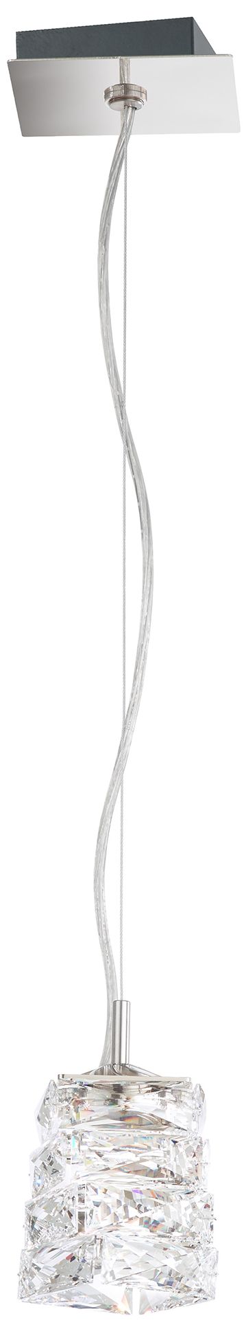 Glissando 6.8"H X 1-Light Crystal Chandelier