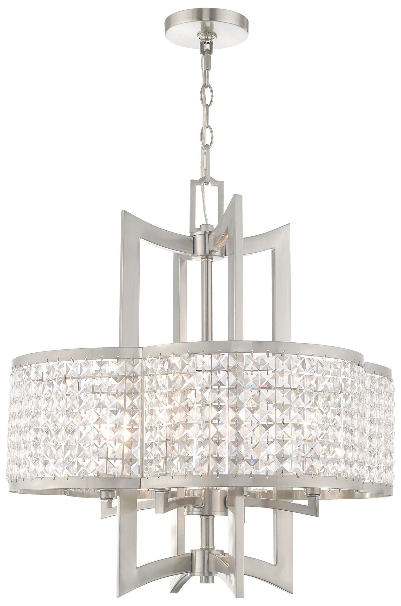 Grammercy 4-Light Brushed Nickel Chandelier
