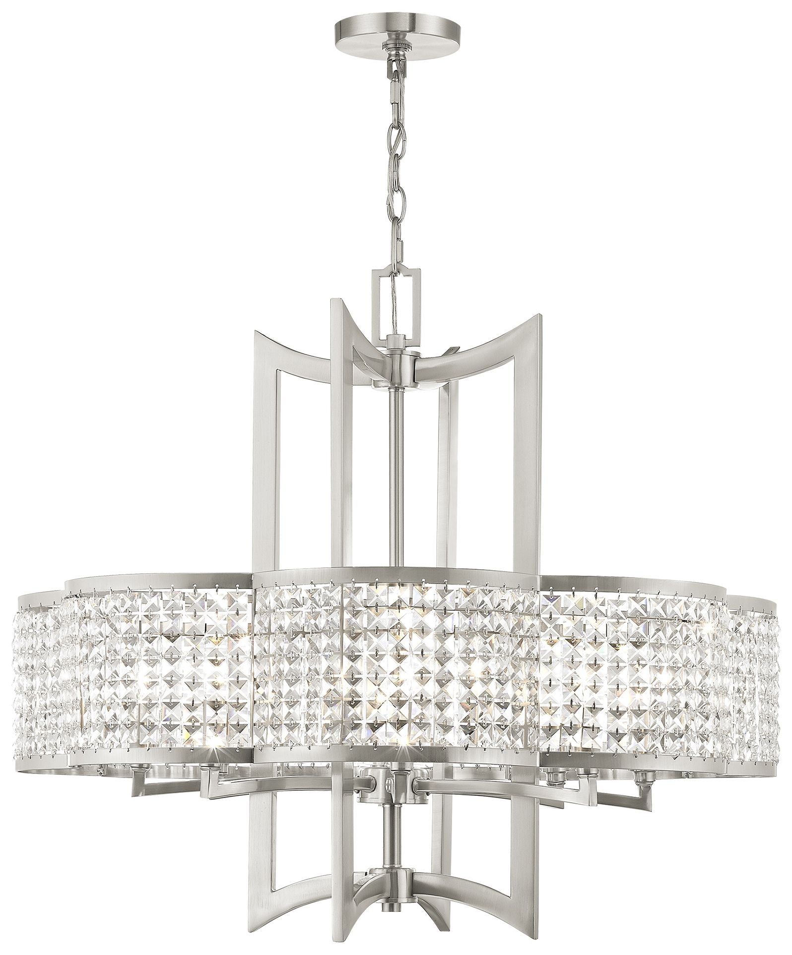 Grammercy 8-Light Brushed Nickel Chandelier