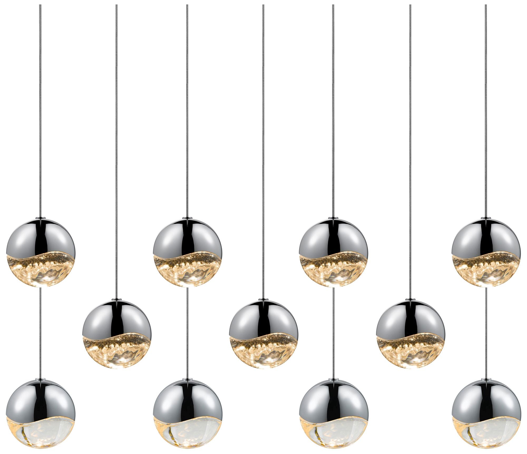 Grapes 11-Light Polished Chrome Medium Pendant