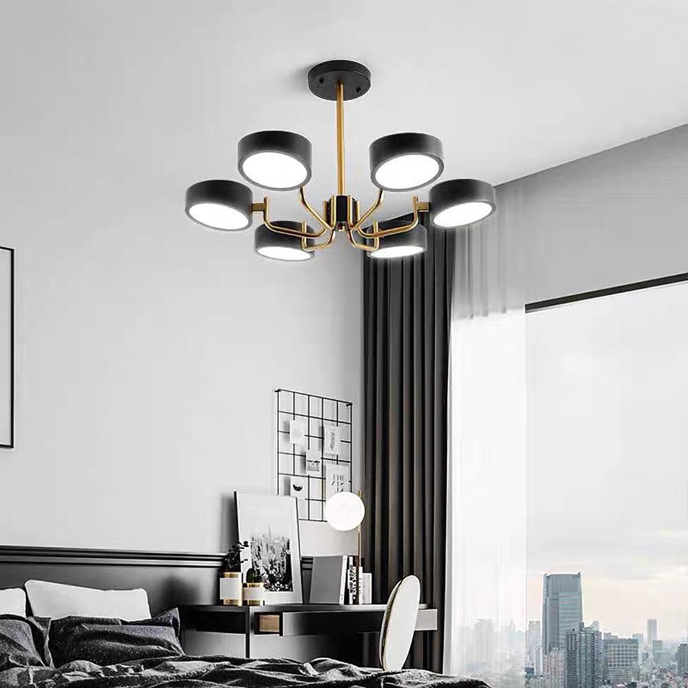 Six-Light Modernist LED Flush Mount Ceiling Light