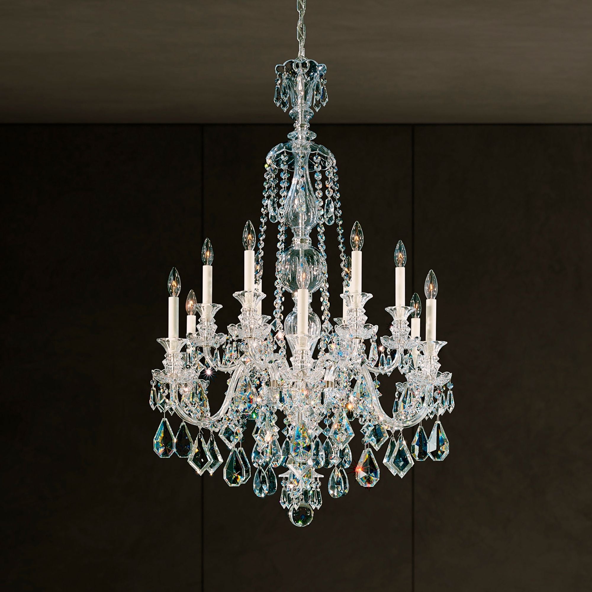 Hamilton 44"H X 12-Light Crystal Chandelier