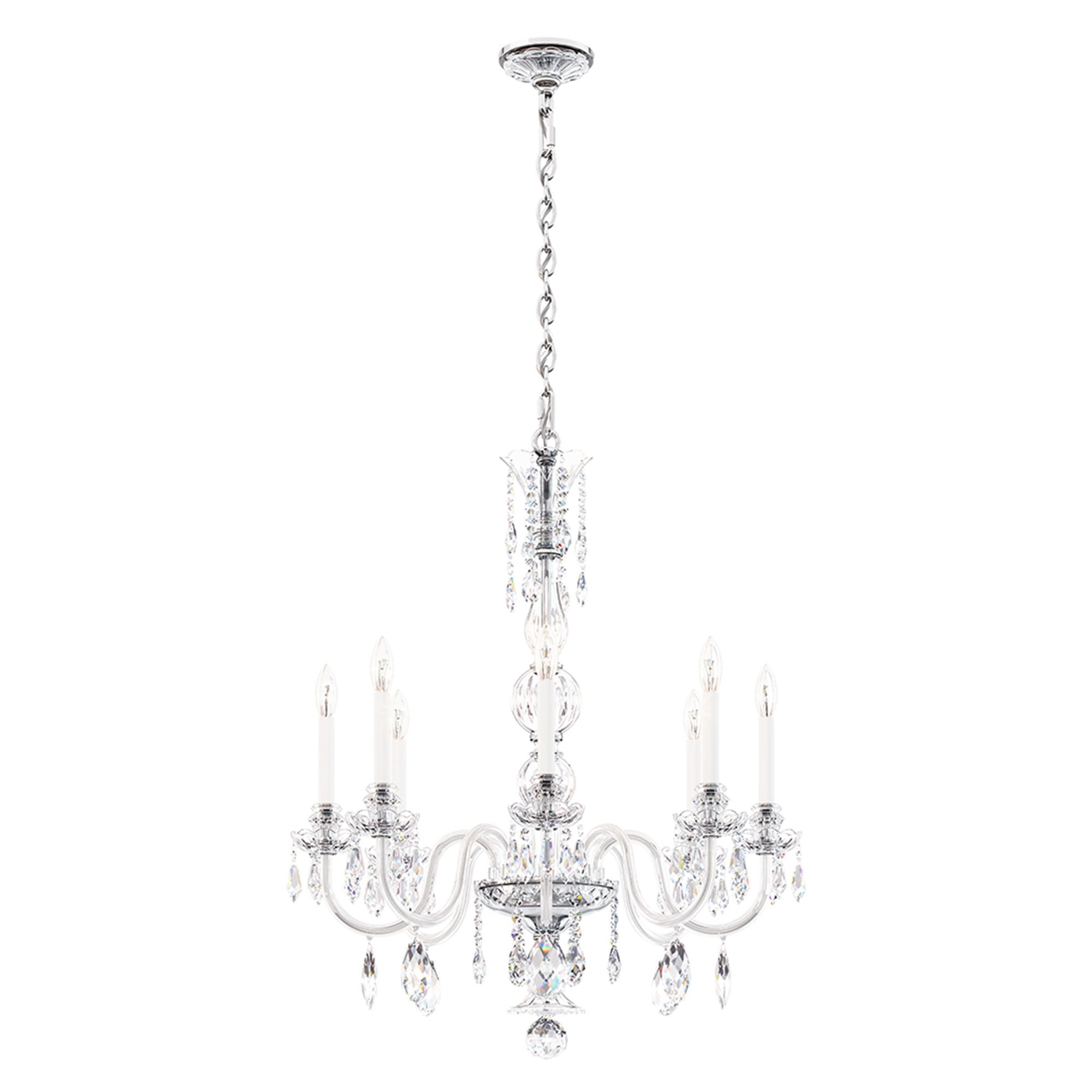 Hamilton Nouveau 35"H X 7-Light Crystal Chandelier