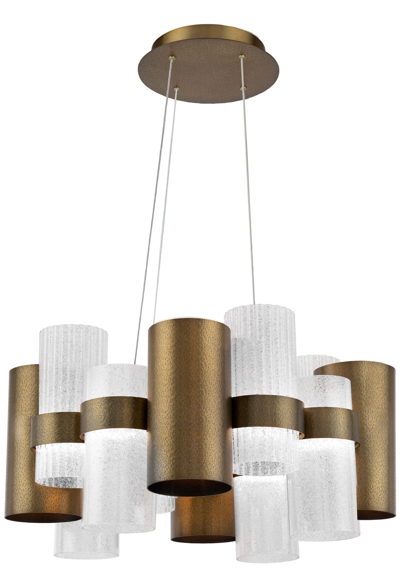 Harmony 13.75"H X 18-Light Chandelier in Aged