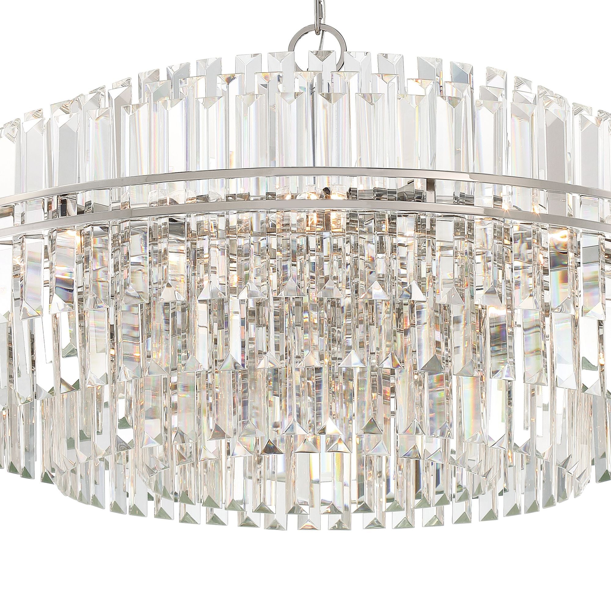 Hayes 32-Light Polished Nickel Chandelier