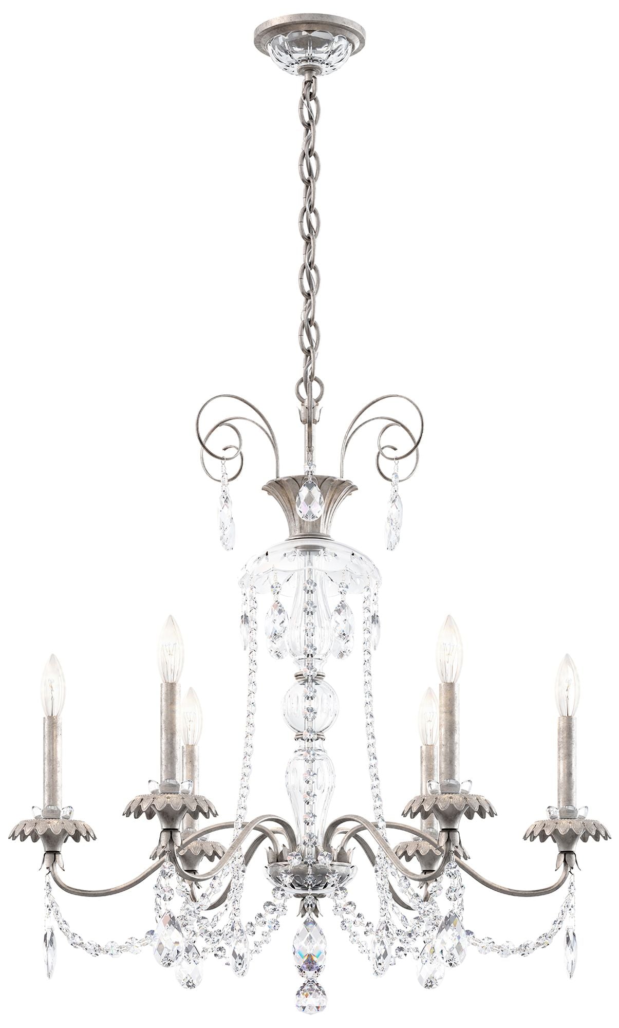 Helenia 30"H X 6-Light Crystal Chandelier