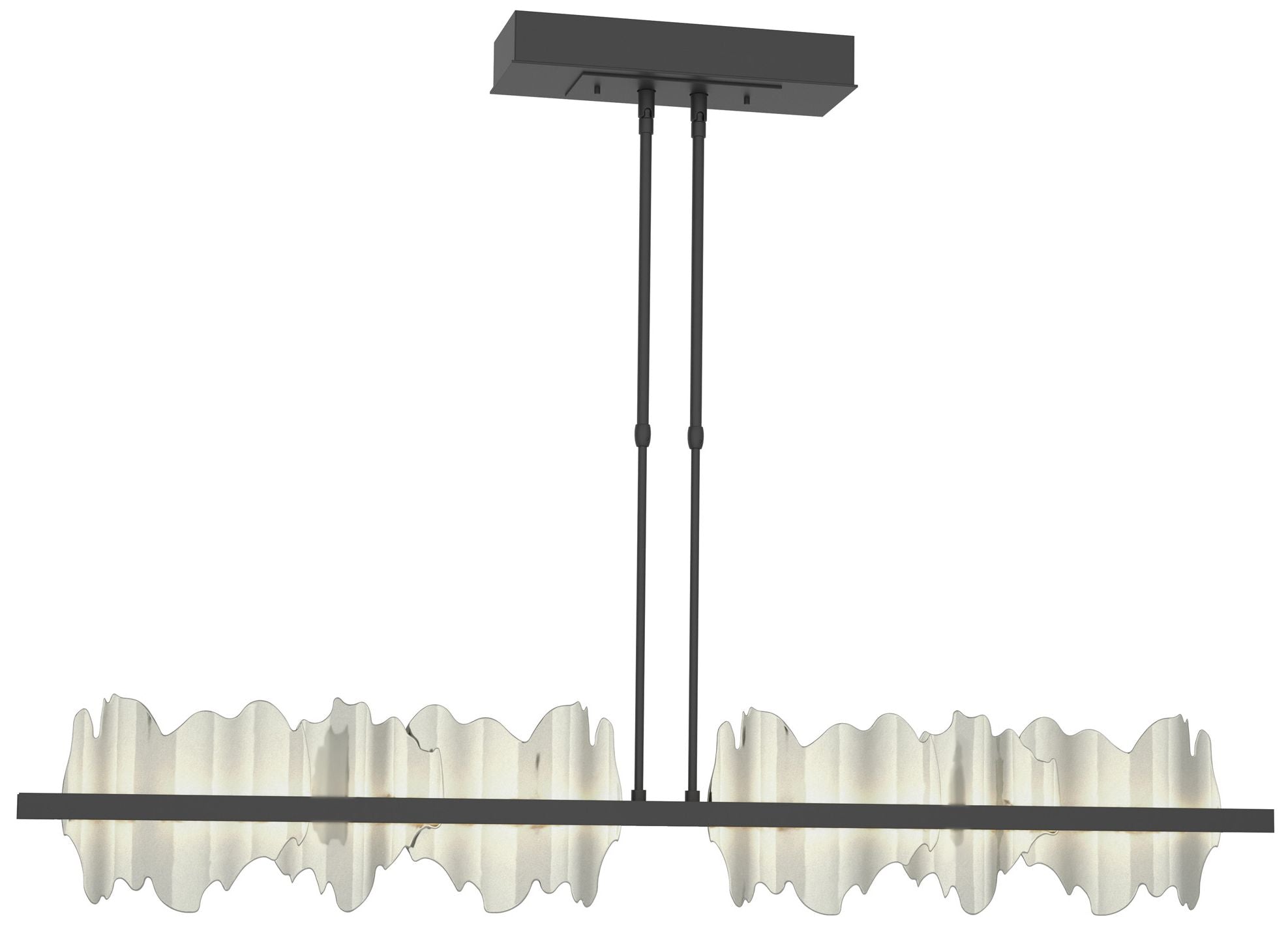 Hildene 51.9" Wide Large Black and Sterling LED Pendant