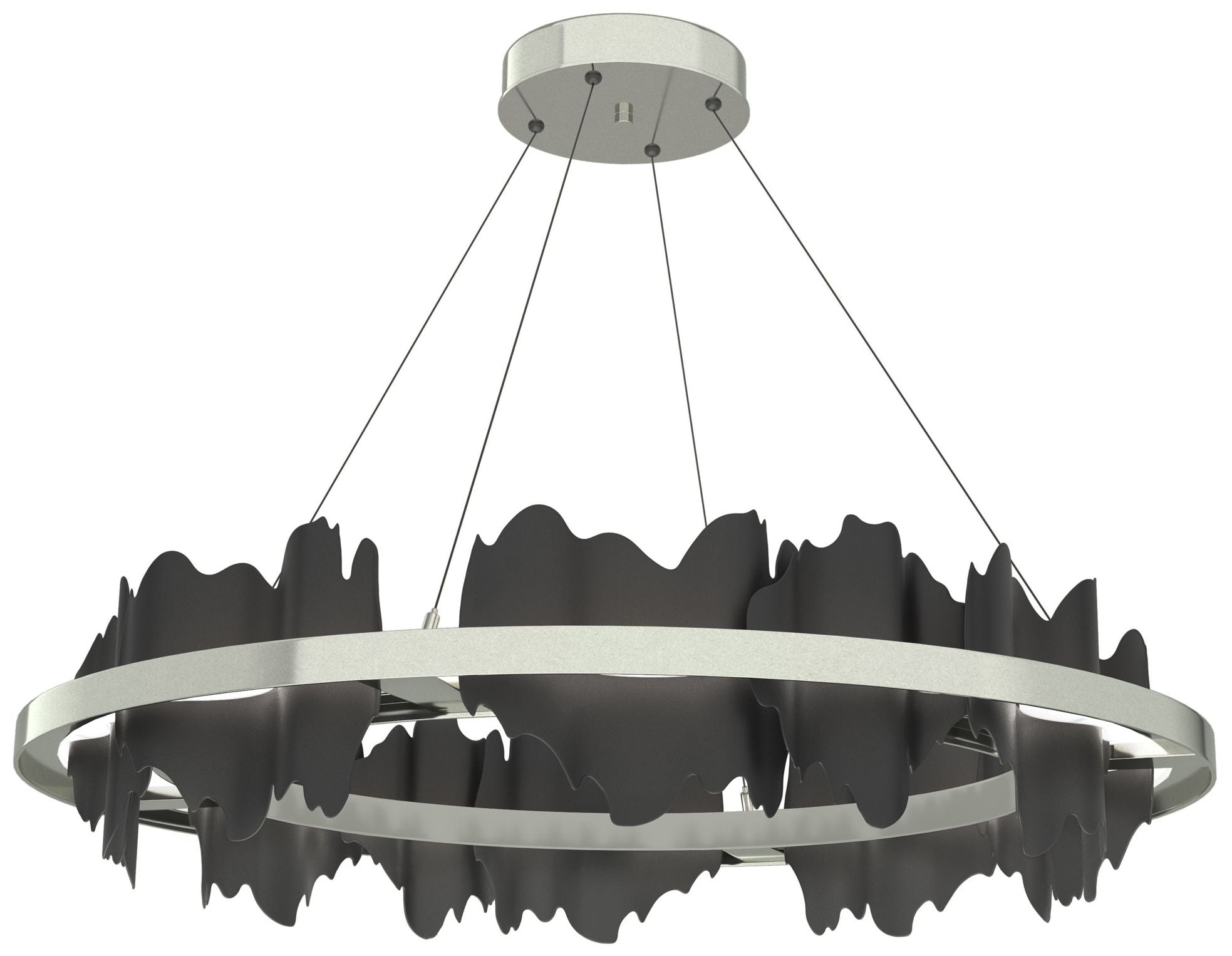 Hildene Circular LED Sterling Chandelier