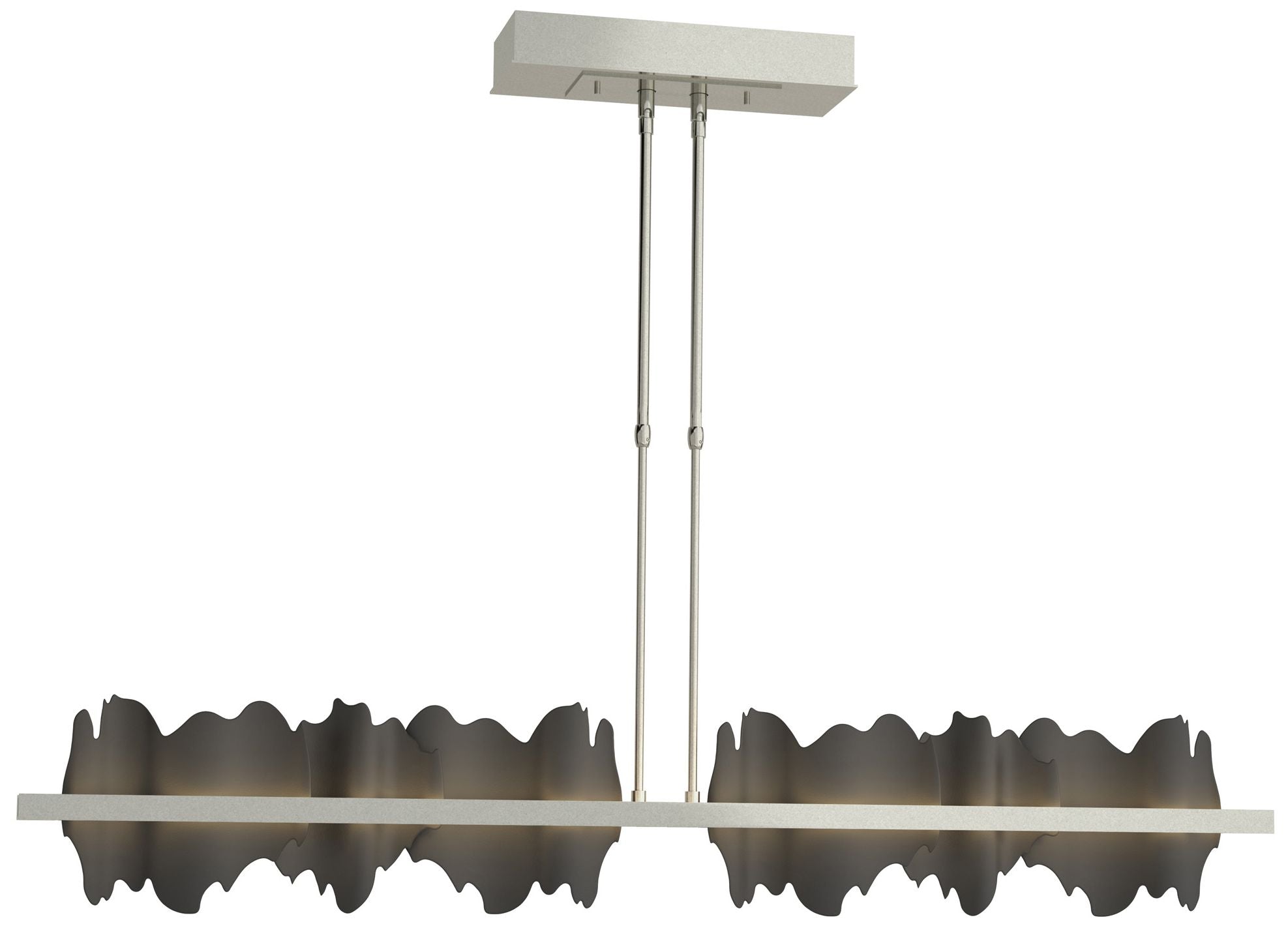 Hildene Large LED Sterling Black Chandelier