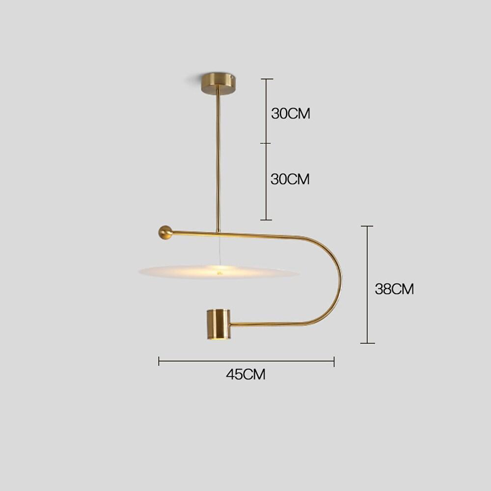 Globe Cylinder Pendant Lights Artistic Metal LED Light