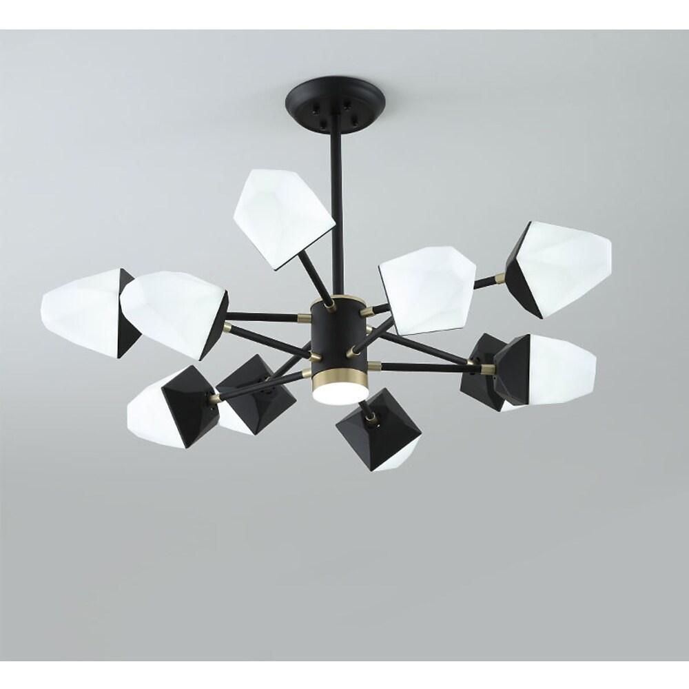 Geometrical Light Metal Acrylic Chandelier