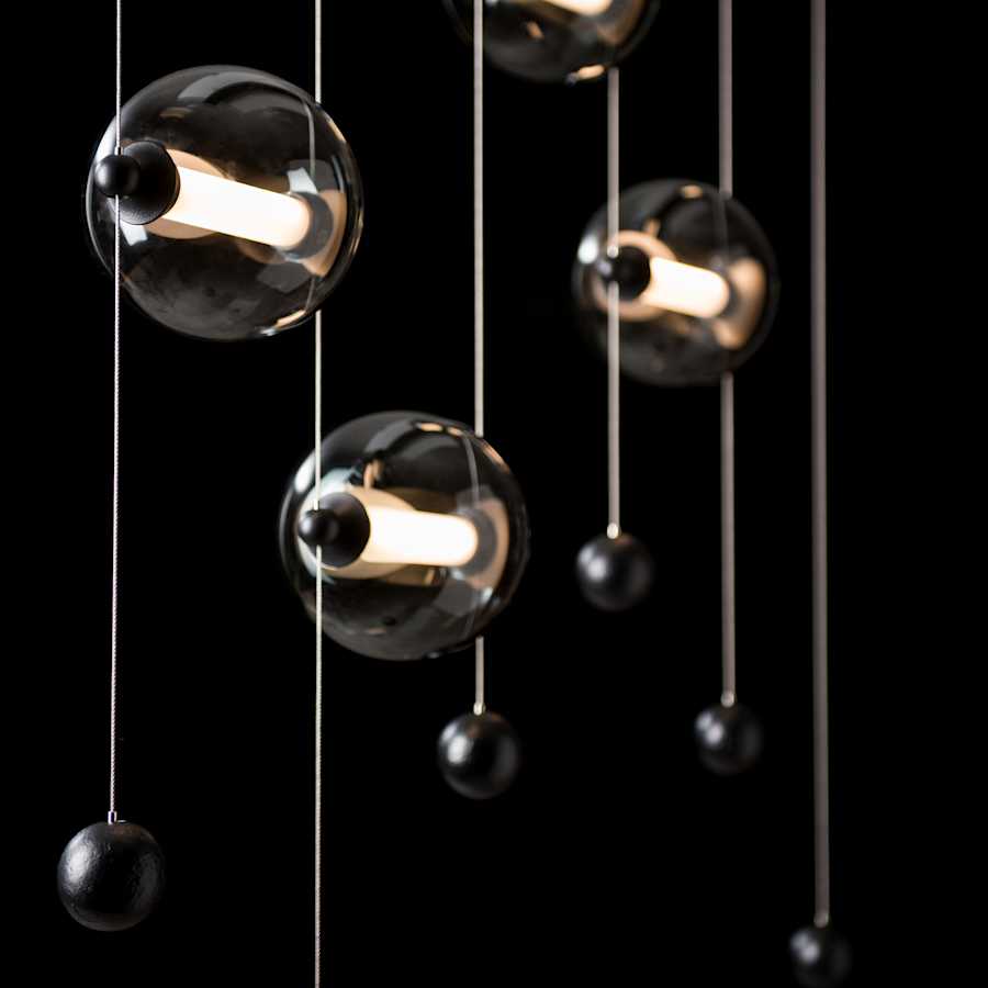 Abacus 41" Wide LED Suspension Multi-Light Pendant