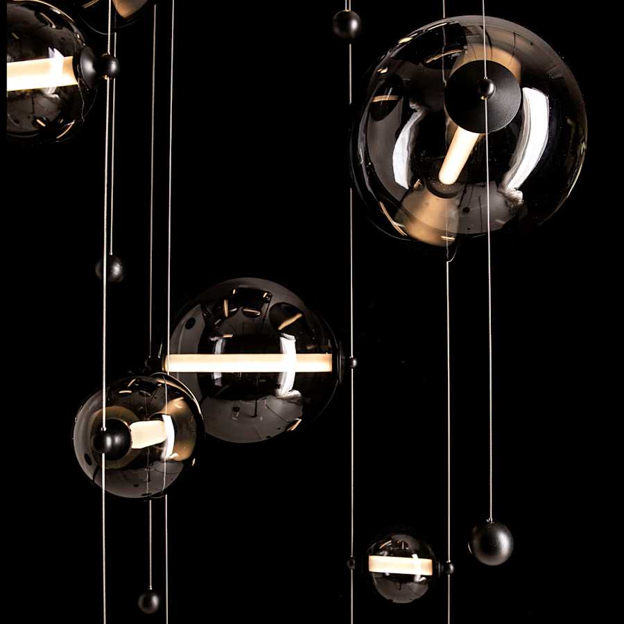 Abacus 36" Wide LED Suspension Multi-Light Pendant