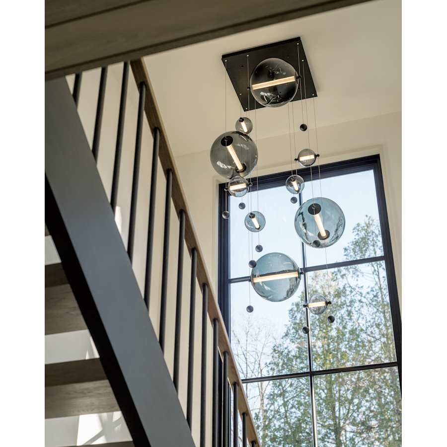 Abacus 36" Wide LED Suspension Multi-Light Pendant