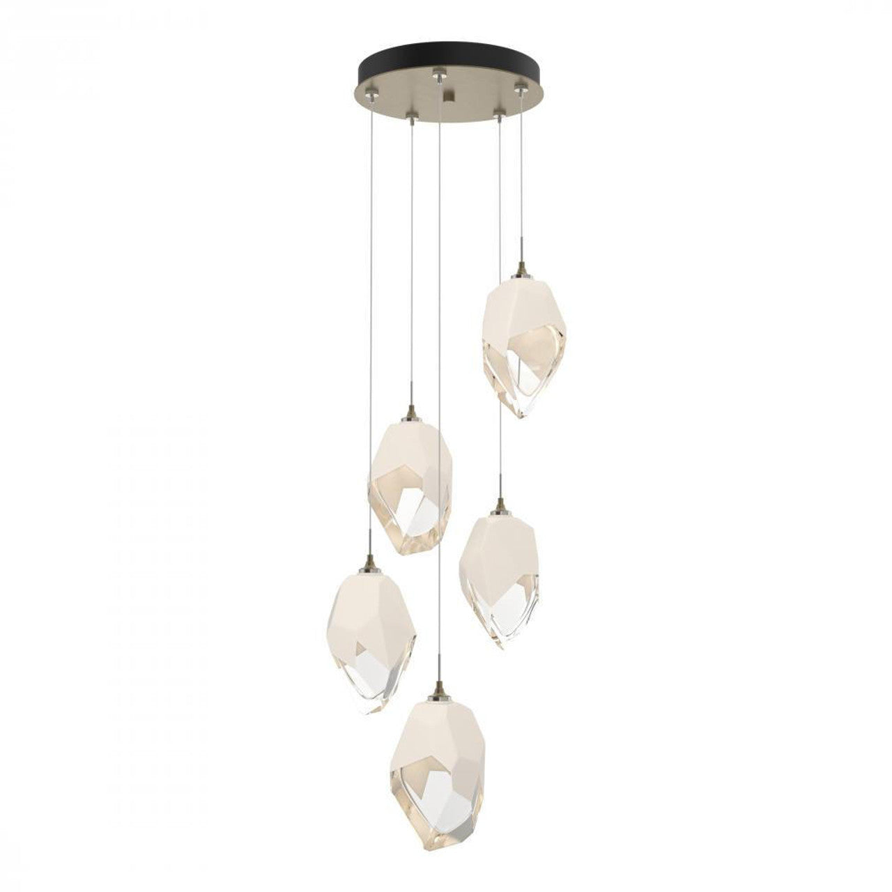 Chrysalis Pendant, 5-Light, Oil Rubbed Bronze, Black Polished Crystal, 16.1"W (131138-SKT-STND-14-BP0755 5YZTH0)