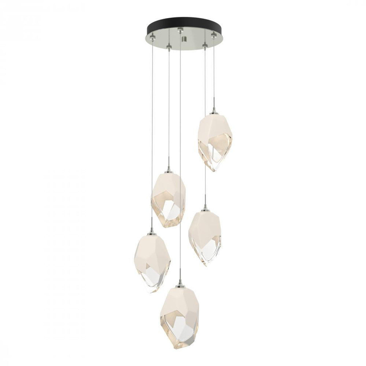Chrysalis Pendant, 5-Light, Vintage Platinum, White Polished Crystal, 16.1"W (131138-SKT-STND-82-WP0755 5YZTH7)