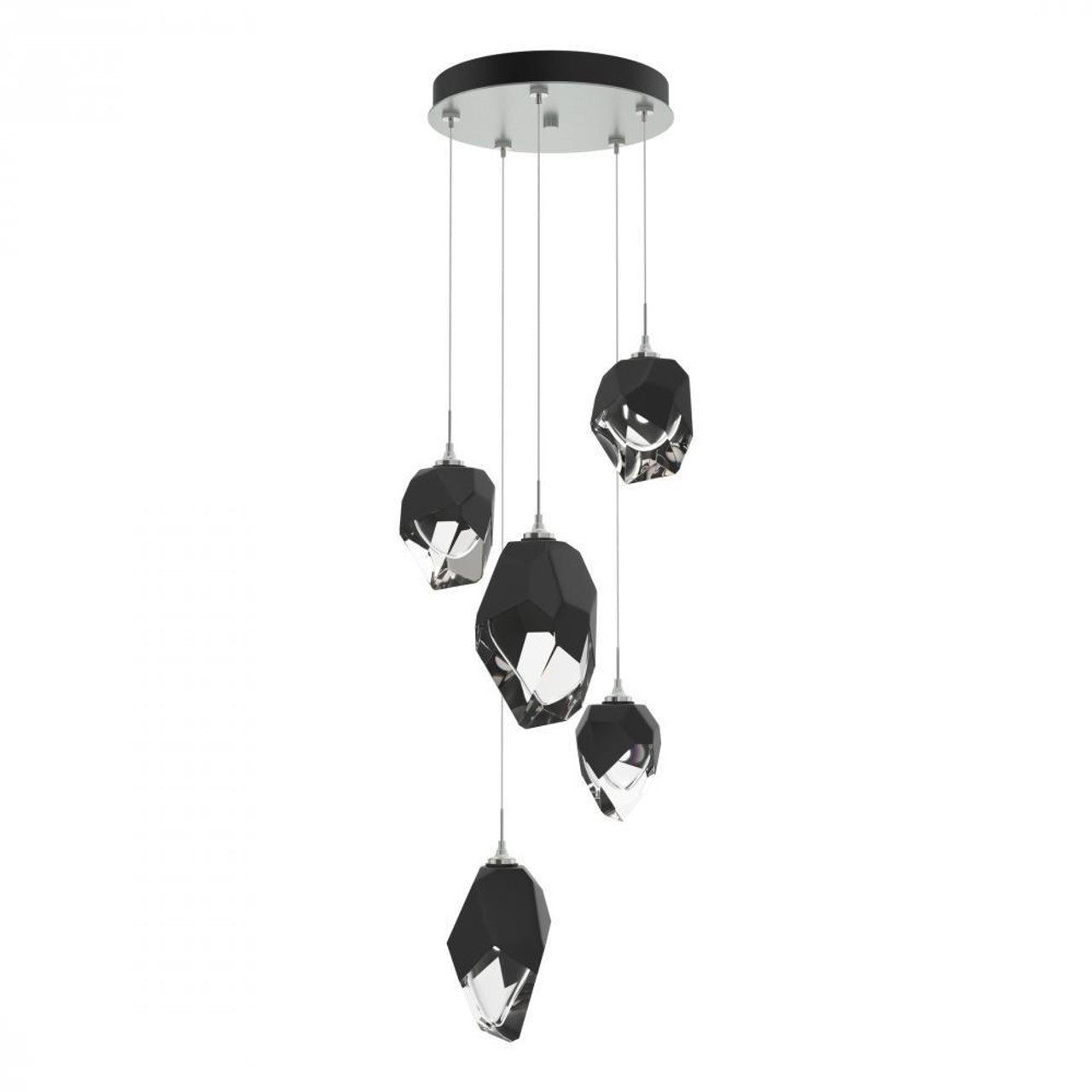 Chrysalis Pendant, 5-Light, Oil Rubbed Bronze, White Polished Crystal, 15.7"W (131139-SKT-STND-14-WP0756 5YZTJC)