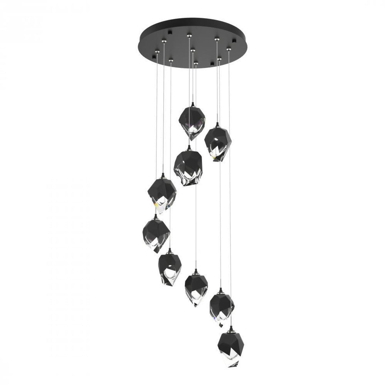 Chrysalis Pendant, 9-Light, Bronze, White Polished Crystal, 20.5"W (131140-SKT-STND-05-WP0754 5YZUFG)