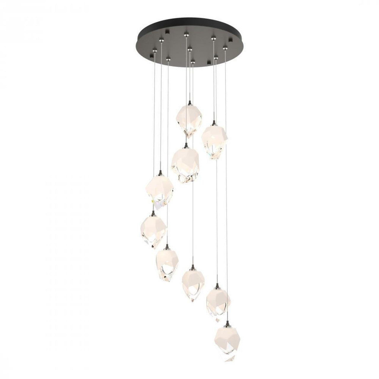 Chrysalis Pendant, 5-Light, Ink, Black Polished Crystal, 15.7"W (131139-SKT-STND-89-BP0756 5YZUF8)