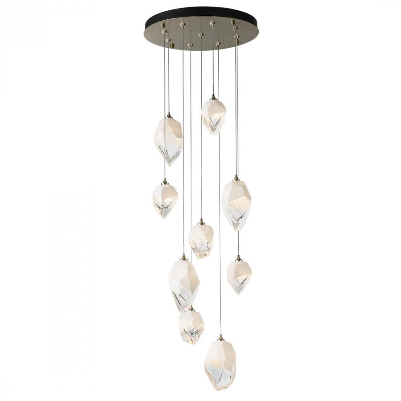 Chrysalis Pendant, 5-Light, White, Black Crystal, 16.1"W (131138-SKT-LONG-02-BP0755 5YZTGK)