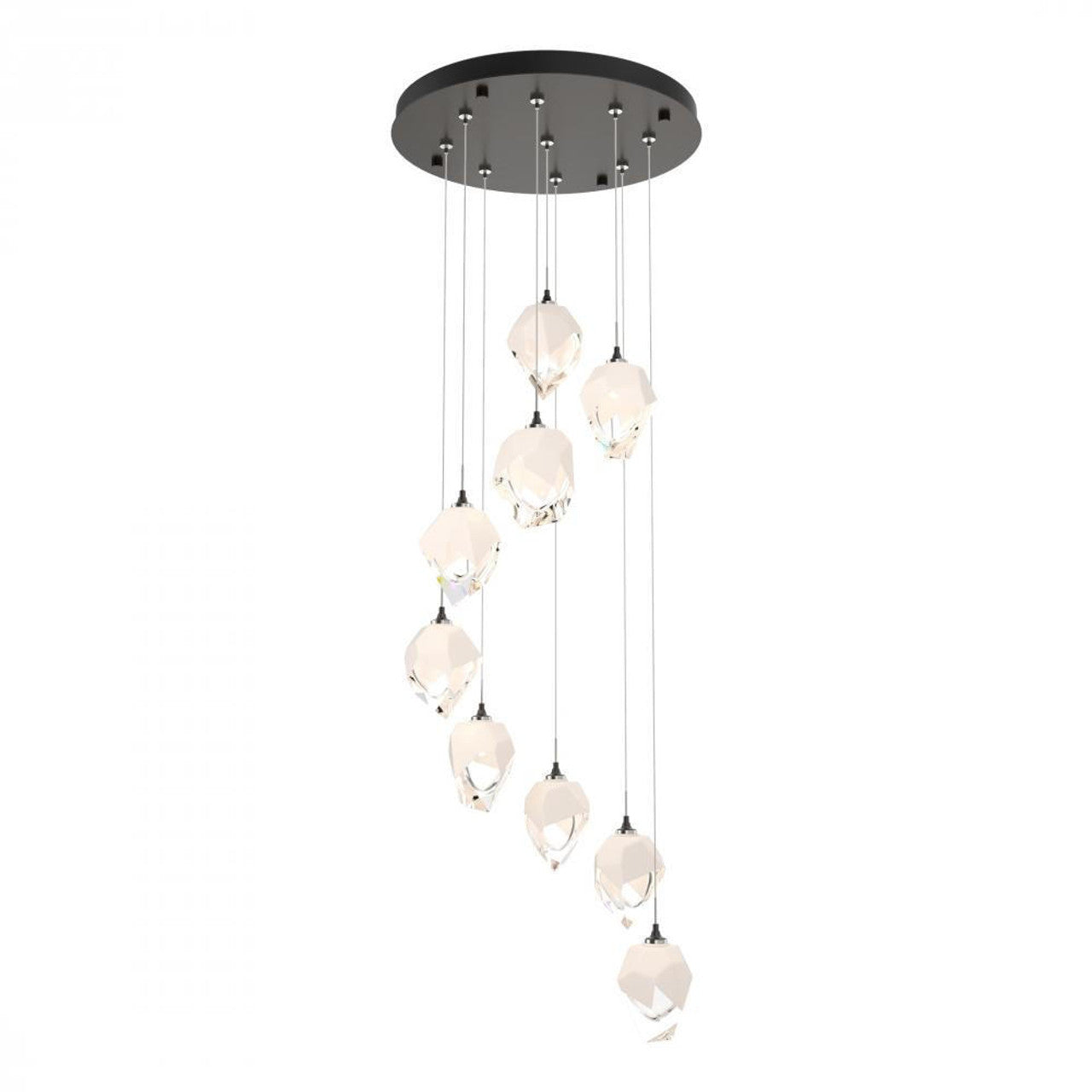 Griffin Stardust Pendant, 6-Lights, Brass, Cool Grey