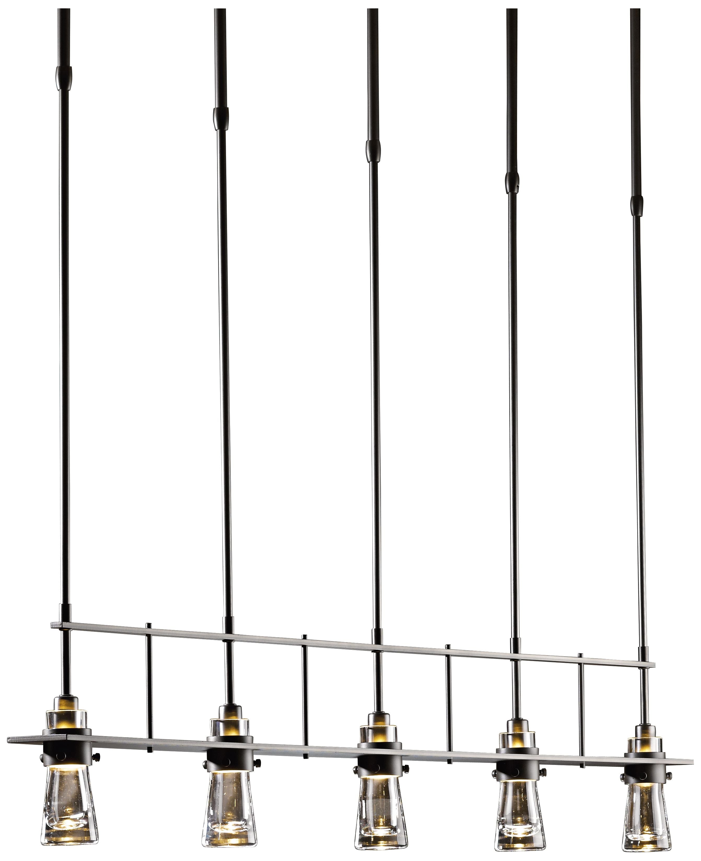 Erlenmeyer Dark Smoke 5-Light Chandelier