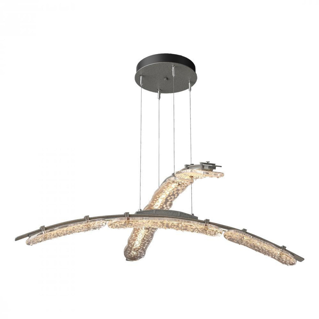 Glissade Double Large LED, Oil Chandelier