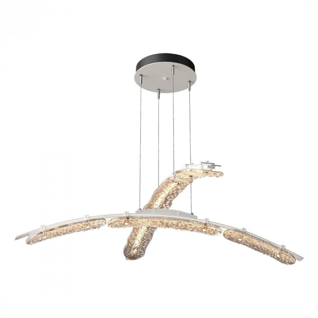 Glissade Large Pendant, LED, Vintage Platinum, Clear, 43.5"W (137586-LED-STND-82-ZM0749 5Z3110)