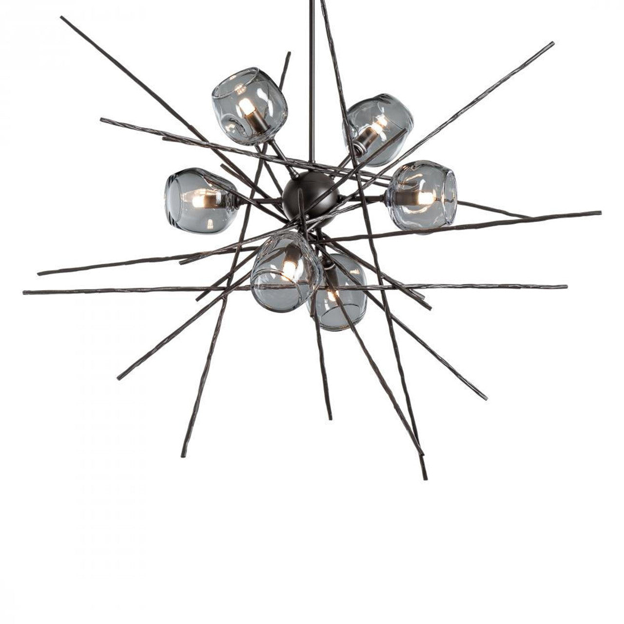 Chrysalis Pendant, 5-Light, Modern Brass, Black Polished Crystal, 16.1"W (131138-SKT-STND-86-BP0755 5YZTHM)
