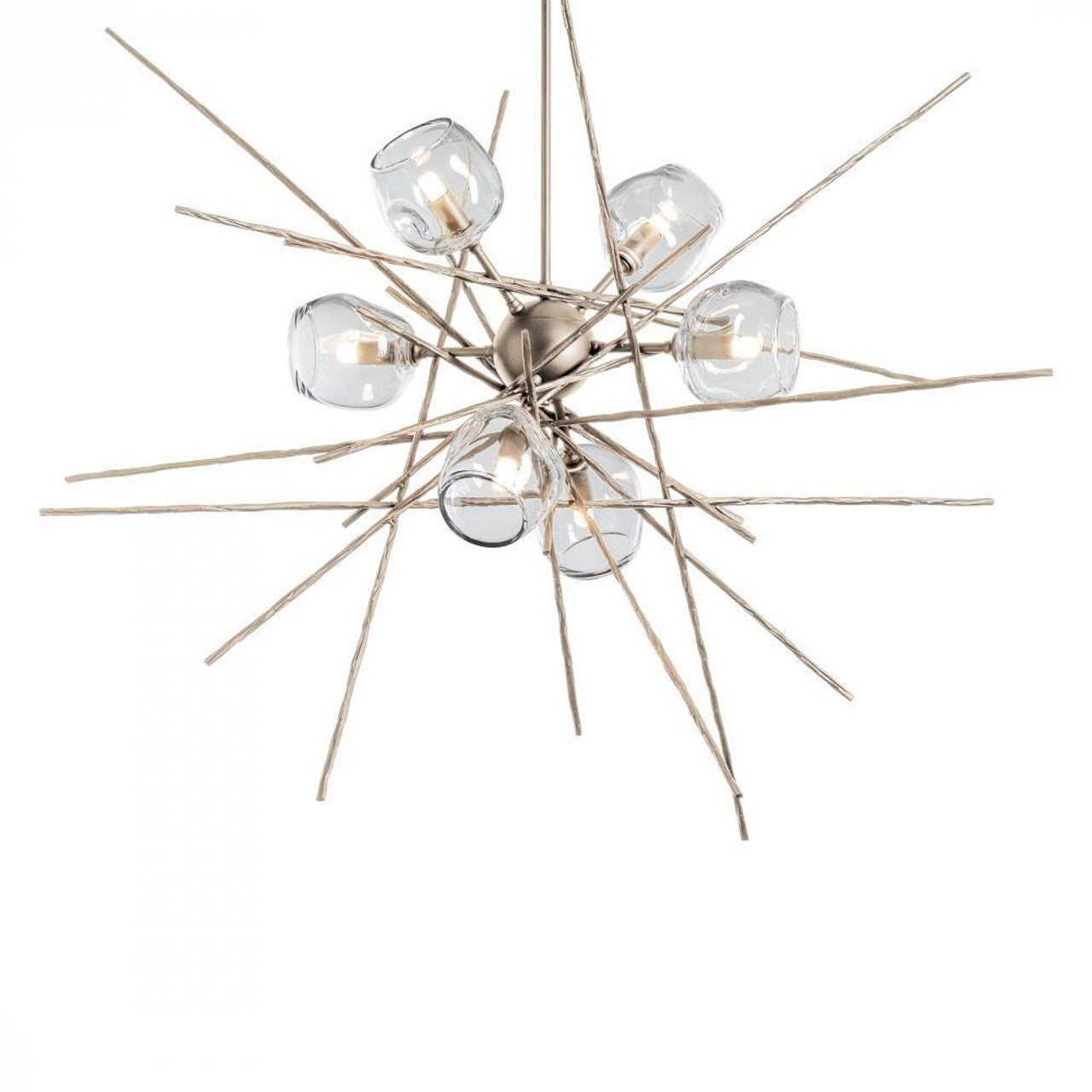 Griffin Stardust Pendant, 6-Lights, Vintage Platinum