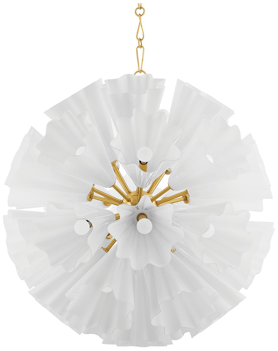 Capri 38 In. Steel 33-Light Chandelier