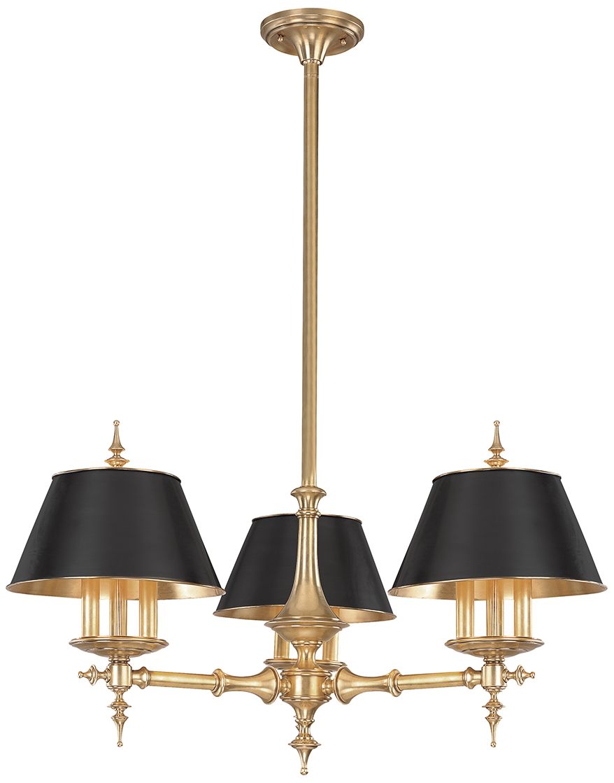 Cheshire 36" Wide Aged Brass 9-Light Chandelier