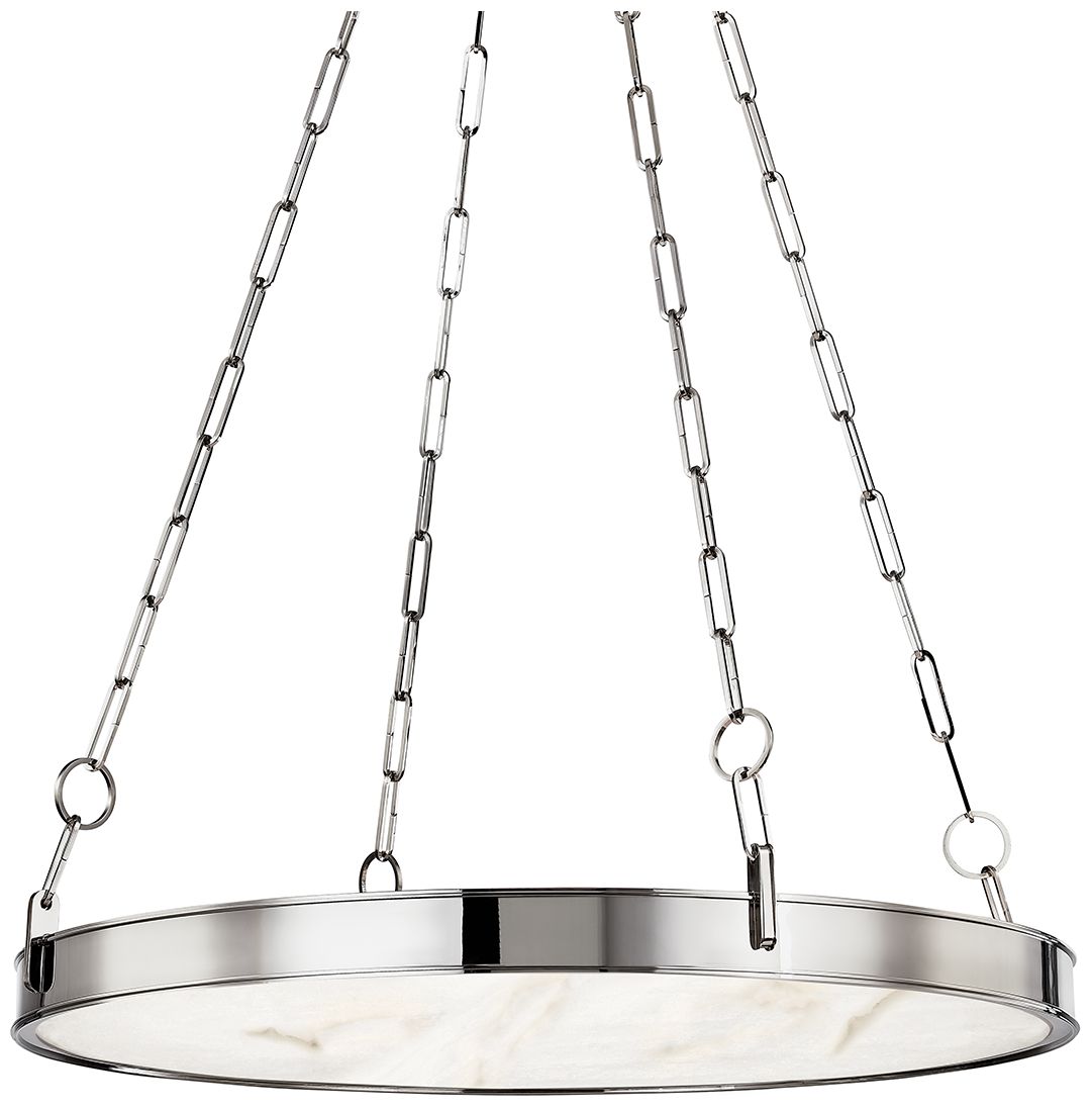 Kirby 30" Wide Polished Nickel 1-Light LED Chandelier