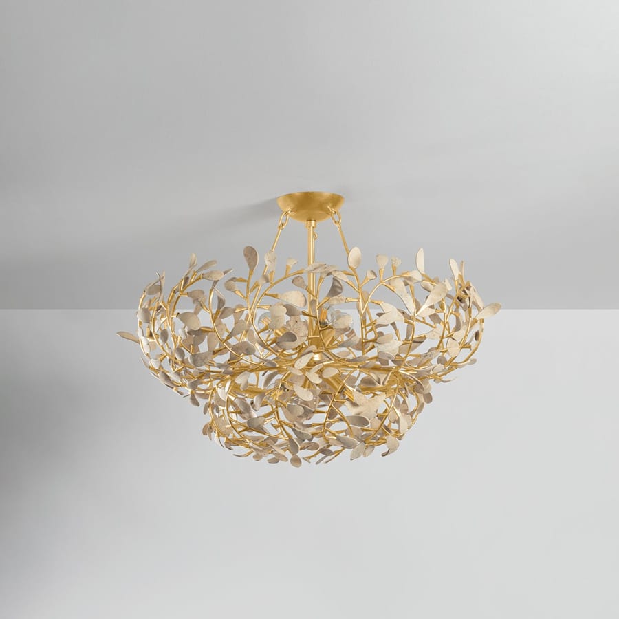 Maybrook 6 Light 28" Wide Abstract Waterfall Chandelier
