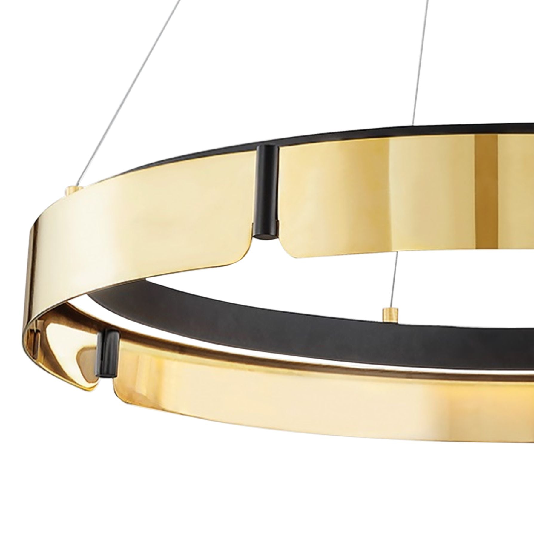 Tribeca 32.75" Wide Aged Brass/black Medium Chandelier