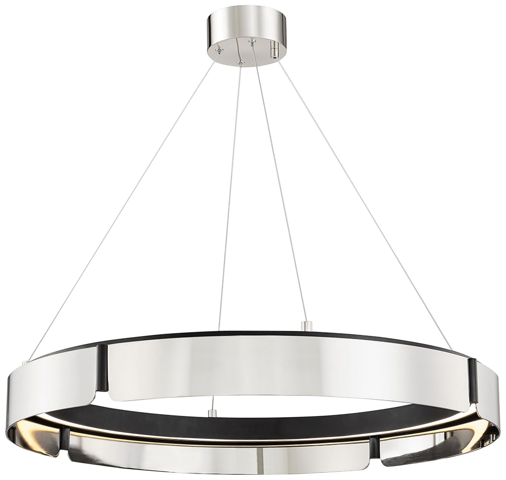Brass Tribeca 32.75" Wide Burnished Led Chandelier