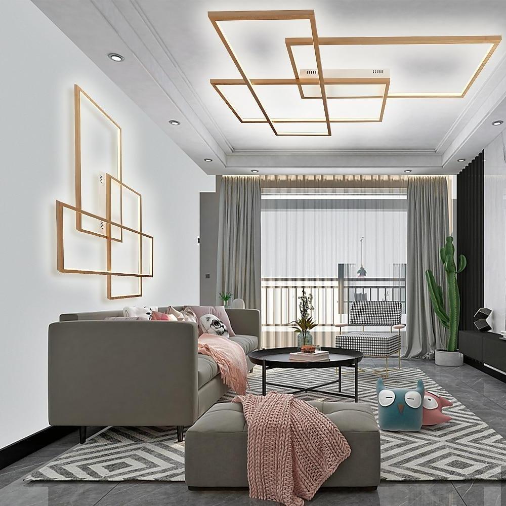 Rectangular Hybrid Flush Mount Ceiling Light with 1 LED