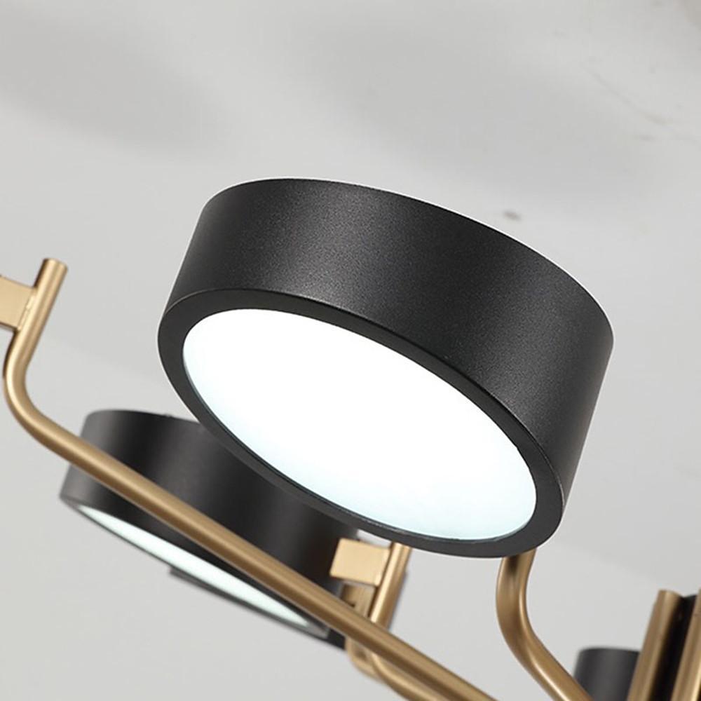 Six-Light Modernist LED Flush Mount Ceiling Light